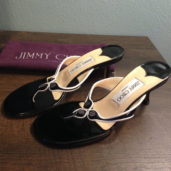 Jimmy Choo Shoes - JIMMY CHOO Kitten Sandal Heels Sz 6.5 NWOT